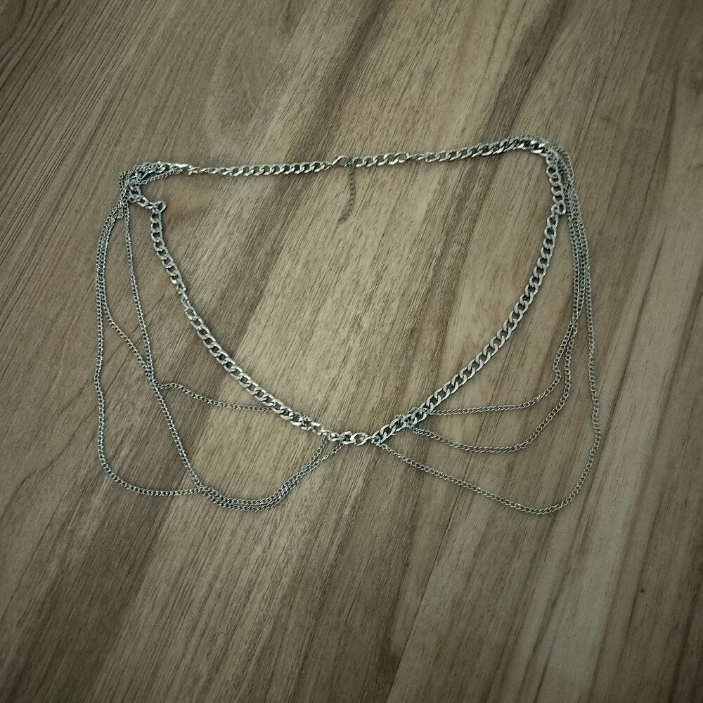 Silver belly chain